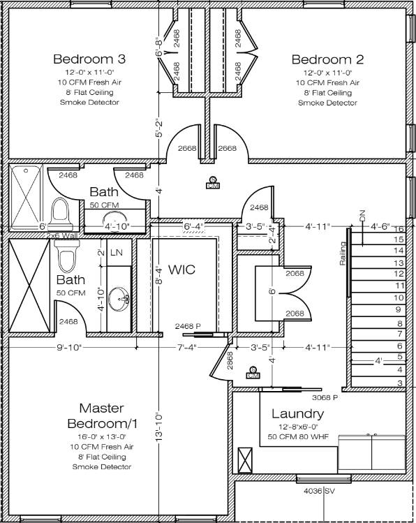 Lot 10-11 upper floor plan