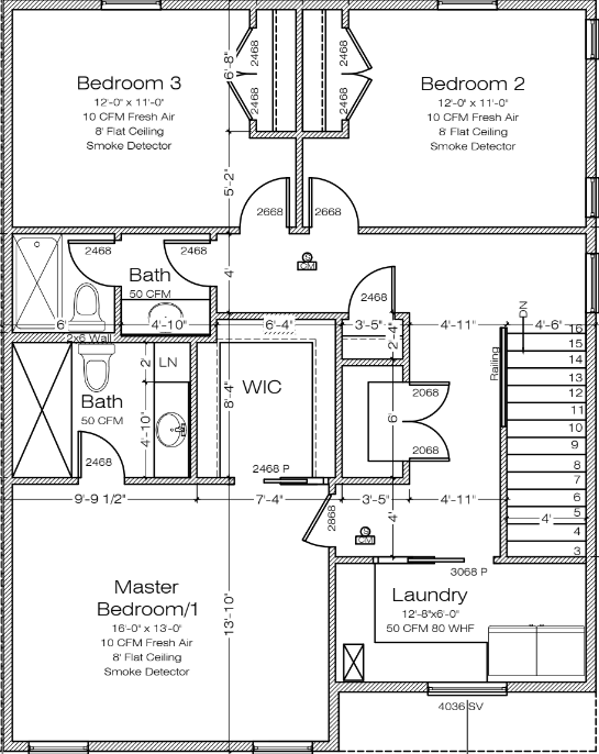 Lot 4-5 upper floor plan